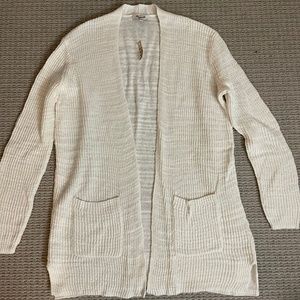 Madewell White Cardigan